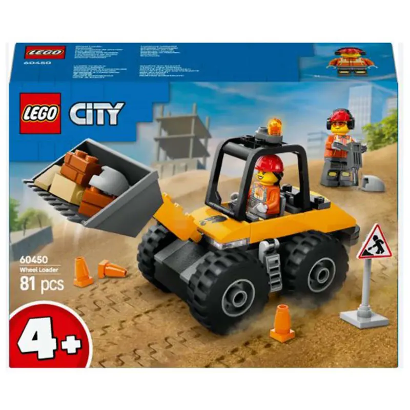 Lego City Yellow Construction Wheel Loader Building Set 60450 1