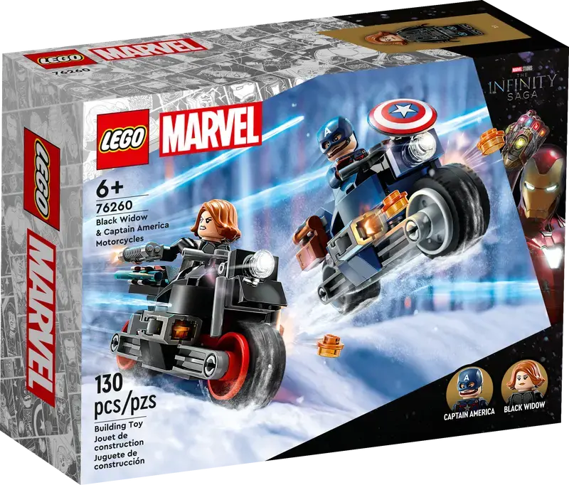 Lego Marvel Black Widow & Captain America Motorcycles 1