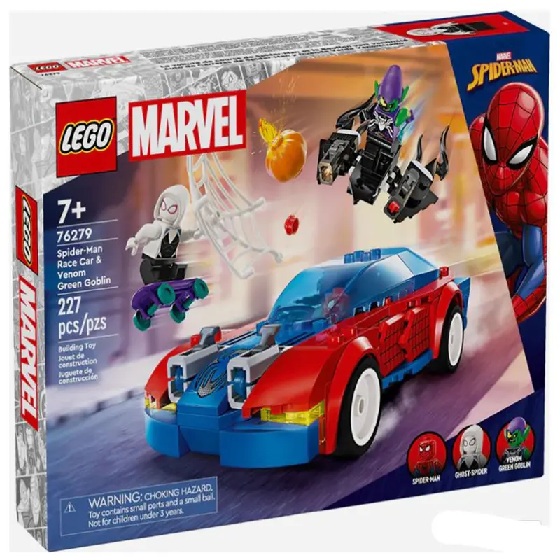 Lego Marvel Spider-Man Race Car And Venom Green Goblin Building Set 76279 1