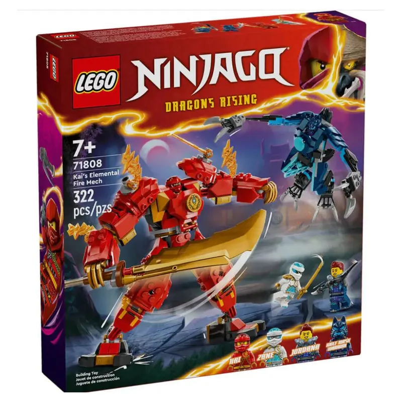 Lego Ninjago Dragon's Rising Kai's Elemental Fire Mech Building Set 71808 1