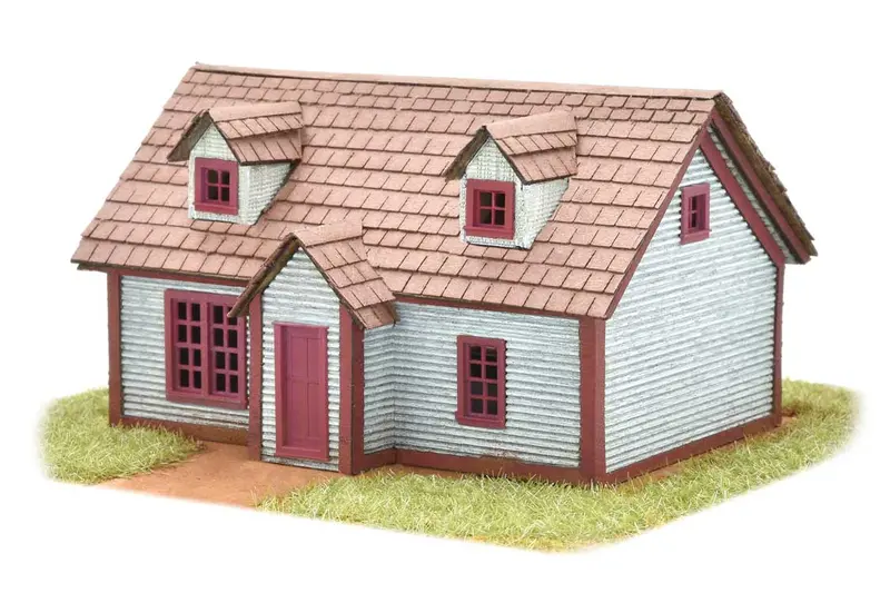 Madison Cape House -- Laser-Cut Wood Kit 1
