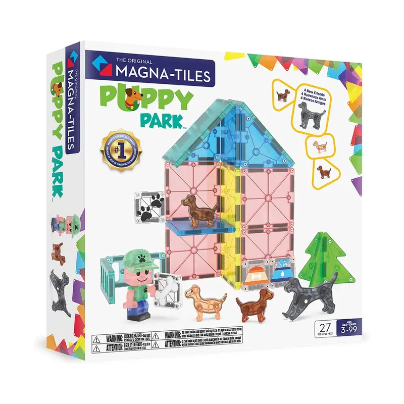 Magna-Tiles Puppy Park 27 Piece Magnetic Tile Building Set 1