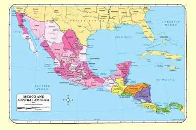 Map Of Mexico Placemat 1