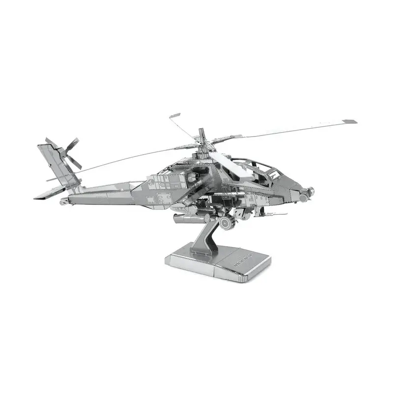 Metal Earth Ah-64 Apache Helicopter Model Kit 1