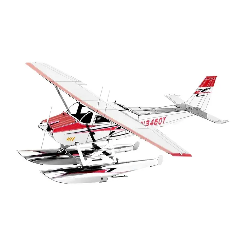 Metal Earth Cessna 182 Floatplane Model Kit 1