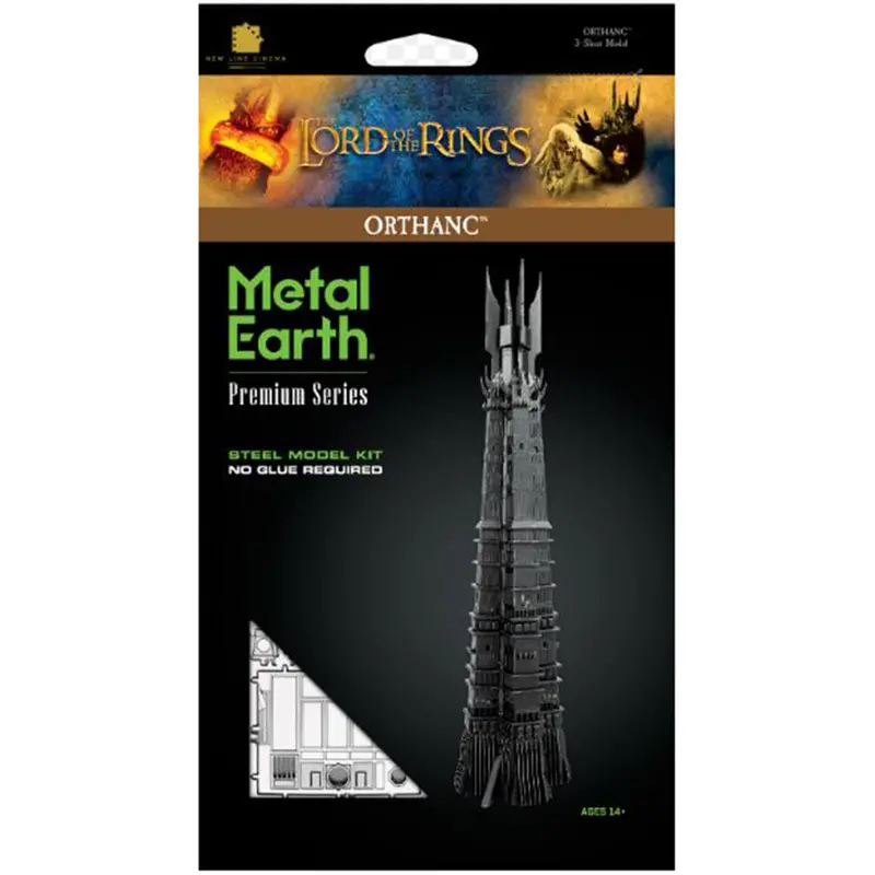 Metal Earth Iconx Lord Of The Rings Tower Orthanc Steel Model Kit 1