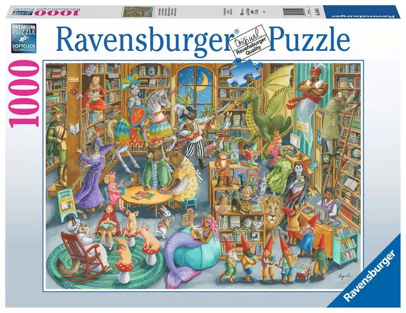 Midnight At The Library (1000 Piece) Puzzle 1