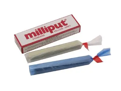 Milliput Yellow Grey Two Part Epoxy Putty 4Oz. 1