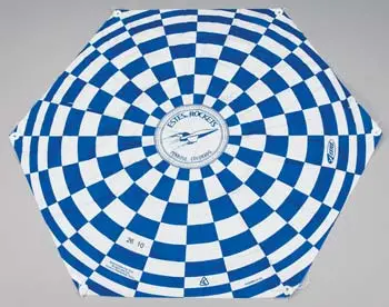 Model Rocket Parachute 18" Blue Est2267 1