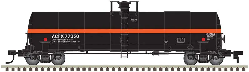 N Acfx 77354 (Black, Orange) Acf 17,360-Gallon Tank Car 1