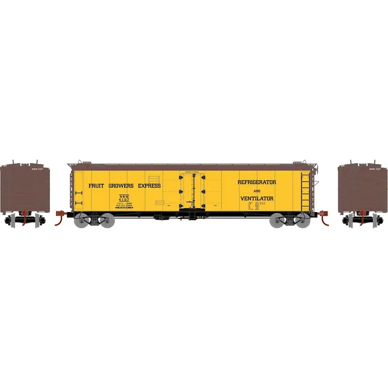 N Scale 50' Ice Bunker Reefer, N&W #4107 1