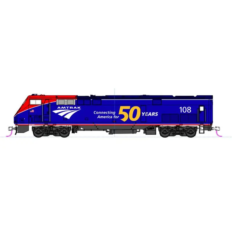 N Scale Ge P42dc - 50Th Anniversary Amtrak (Amtk) 108 1
