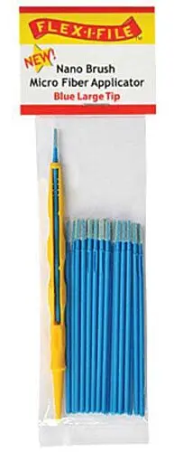 Nano Brush -- Large Tip & 1 Applicator Handle/Holder (Blue) Pkg(24) 1