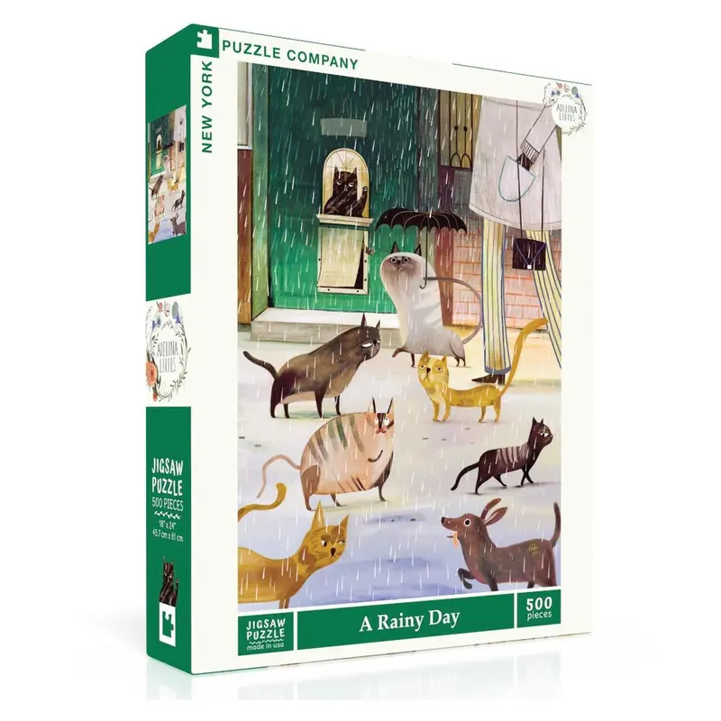 New York A Rainy Day 500 Piece Jigsaw Puzzle 1