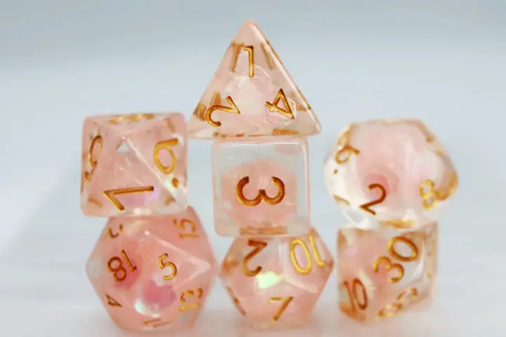 Nixie Nimbus Polyhedral Dice Set (7) 1