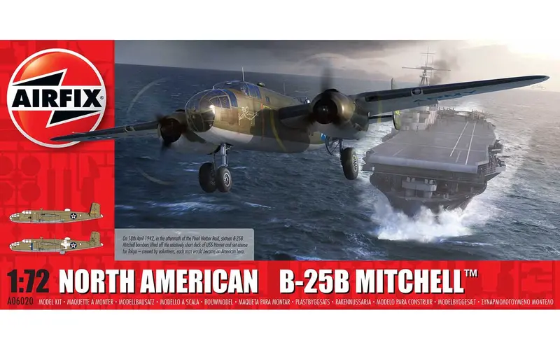 North American B-25B Mitchell (1/72 Scale) Aircraft Model Kit 1