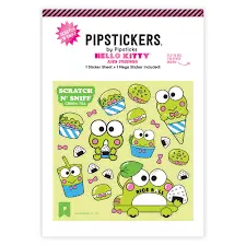 Pipsticks Scratch N' Sniff Keroppi Tea Buggy Stickers Set 1