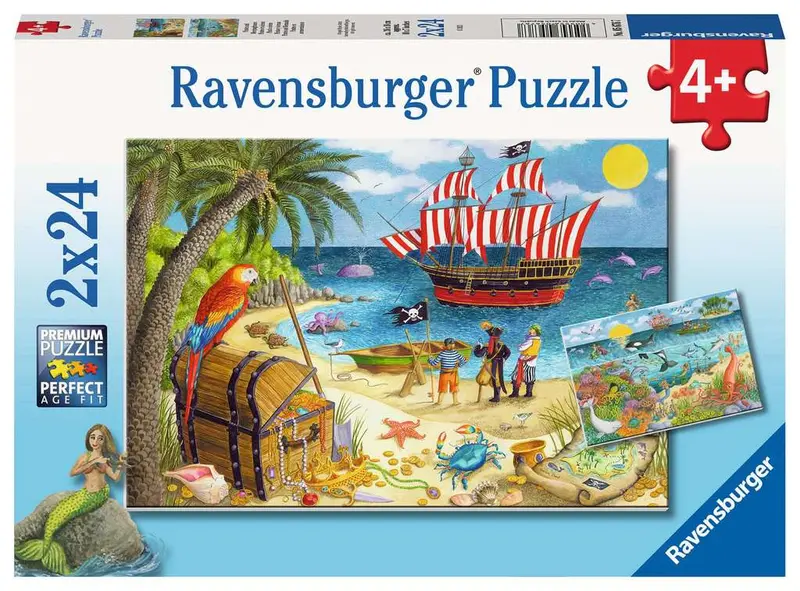 Pirates And Mermaids (2X24 Piece) Puzzle 1