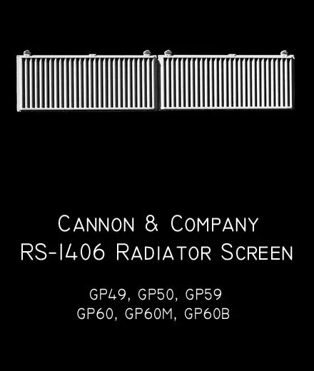 Radiator Screens Gp50 & Gp60 Locomotives 1