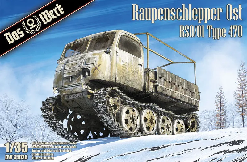 Raupenschlepper Ost-Rso/01 Type 470 (1/35 Scale) Plastic Military Model Kit 1