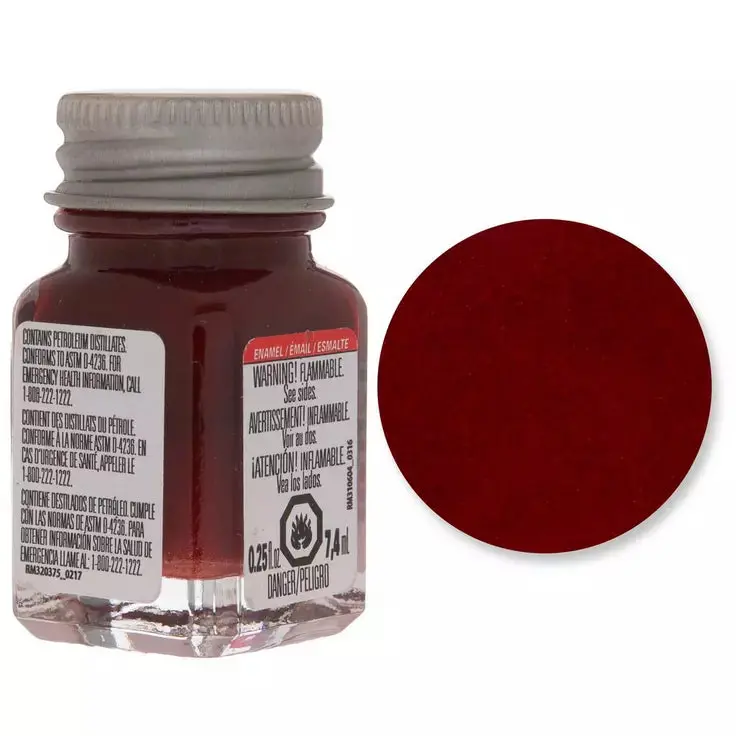 Red Metallic Enamel Paint 0.25Oz Tes1529tt 1
