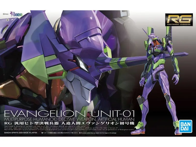 Rg Evangelion Unit-01 (1/144Th Scale) Plastic Gundam Model Kit 1