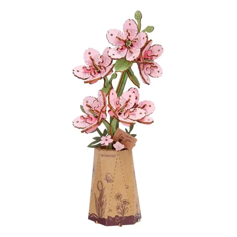 Robotime Rowood Sakura Wooden Bloom Craft Model Kit 1
