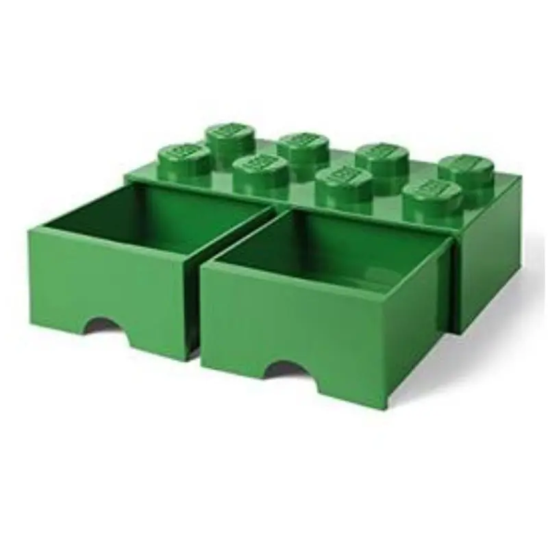 Room Copenhagen Lego Dark Green 8-Knobs Drawers 1