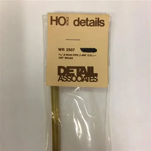 Round Brass Wire Pkg(4) -- .022" Diameter (Ho Scale 1-1/2"; N Scale 3-1/2") 1
