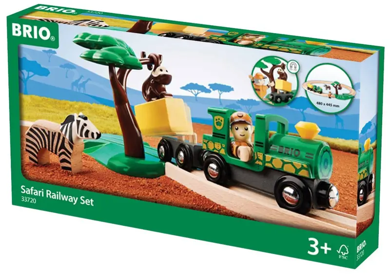 Safari Railway Wooden Train Set 1