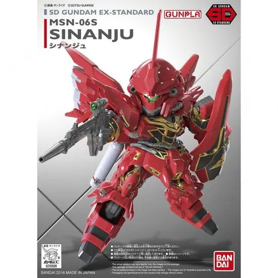 Sd Ex-Standard 013 Sinanju Plastic Gundam Model Kit 1