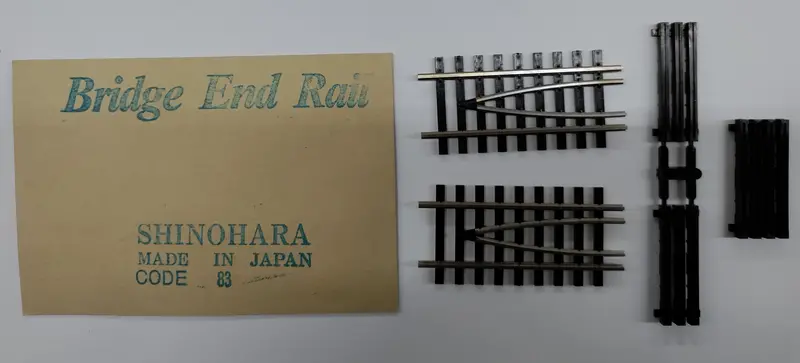 Shinohara  Ho Code 83 Nickel Silver Bridge End Rail 1