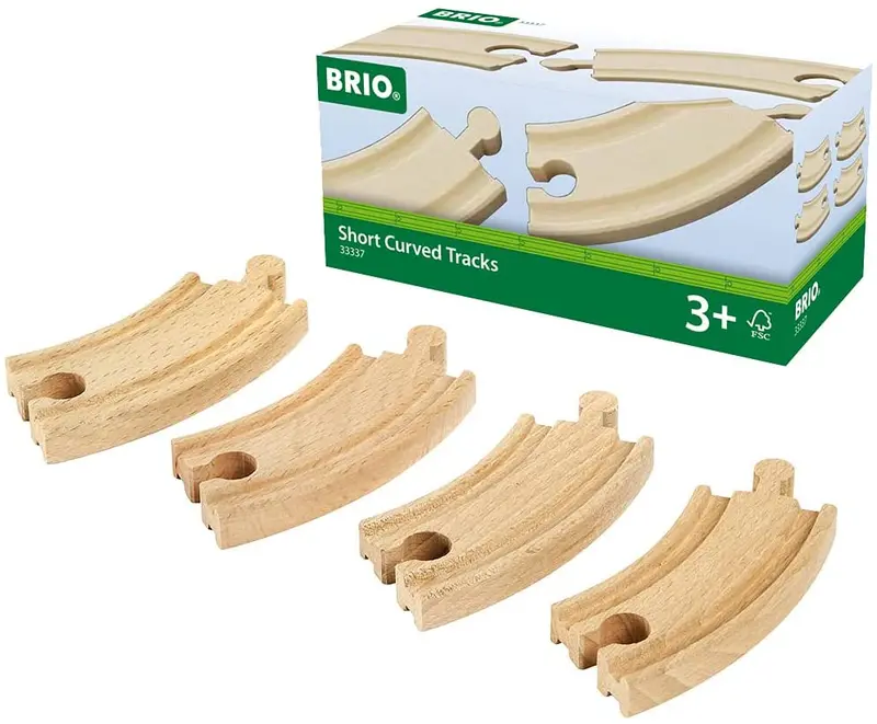 Short Curved Wooden Track 1