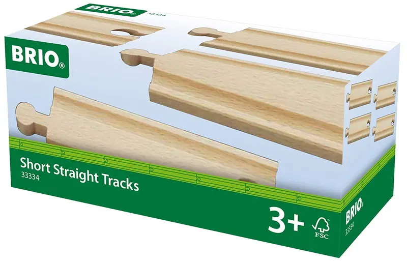 Short Straight Wooden Tracks 1