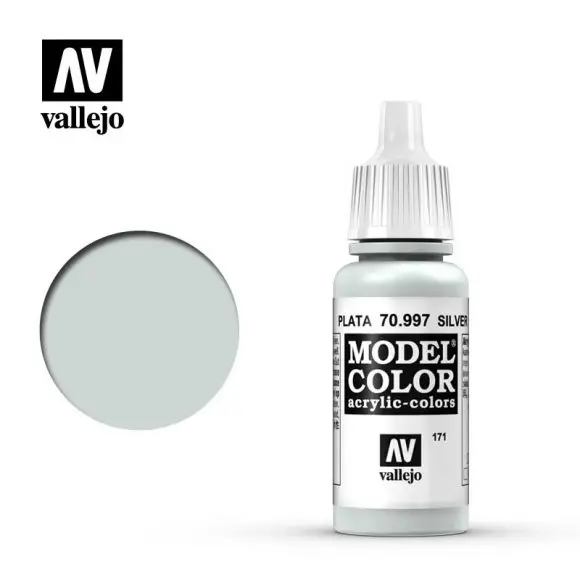 Silver (#171) Model Color Acrylic Paint 17Ml 1
