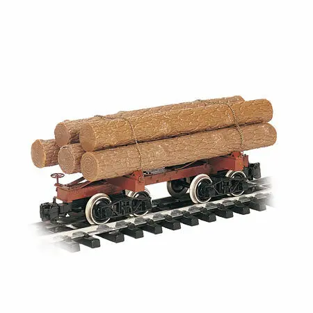 Skeleton Log Car With Logs (Undecorated) G Scale 1