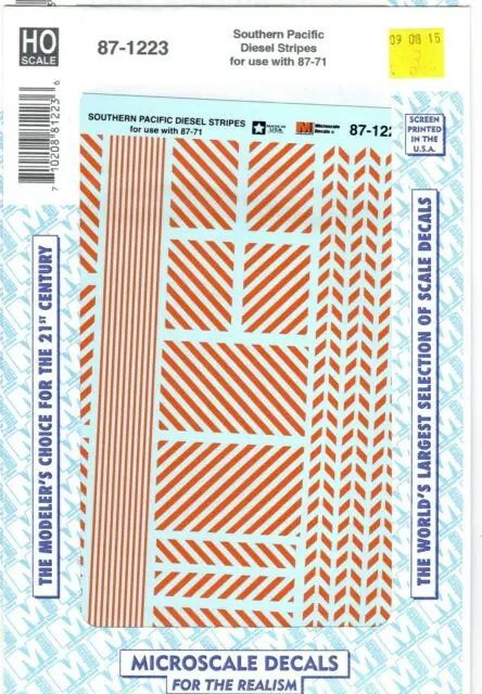 Southern Pacific Cotton Belt Diesel Hood Numbers (Lettering Gray) Ho Decal Set 1