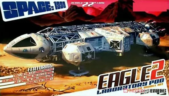 Space 1999 Eagle Ii With Lab Pod (1/48 Scale) Plastic Scifi Kit 1