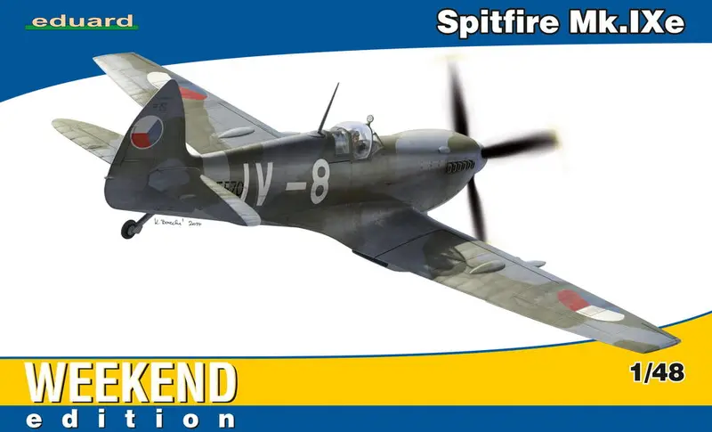 Spitfire Mk. Ixe (1/48Th Scale) Plastic Military Aircraft Model Kit 1