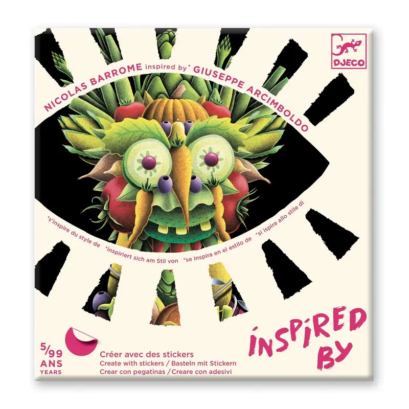 Spring Vegetables: Sticker Collage Art Kit 1