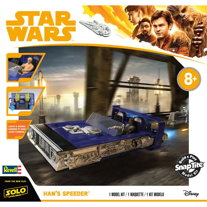 Star Wars Han's Speeder Plastic Model Kit (1/28 Scale) Science Fiction Kit 1