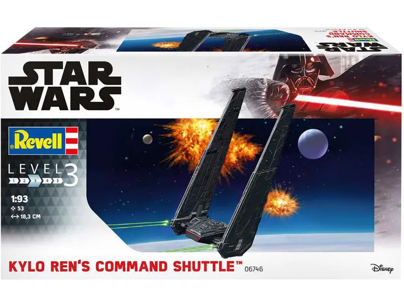 Star Wars Kylo Ren's Command Shuttle Plastic Model Kit (1/93 Scale) Science Fiction Kit 1