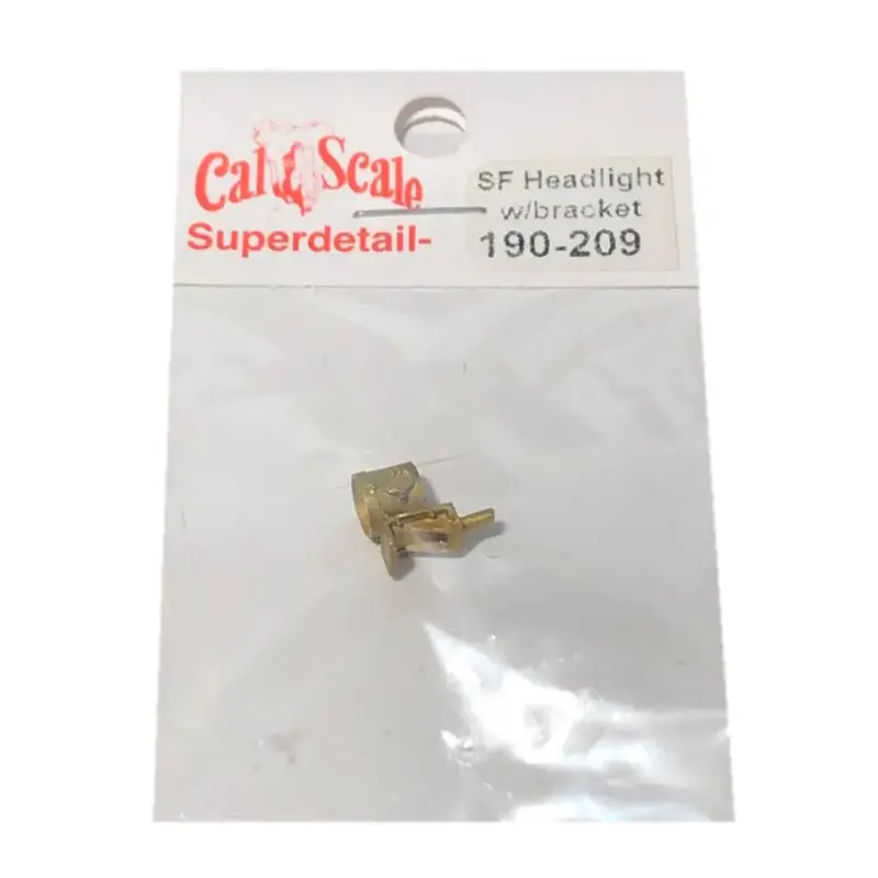 Steam Loco Headlight (Brass Castings) Atsf With Low Numberboard & Bracket 1
