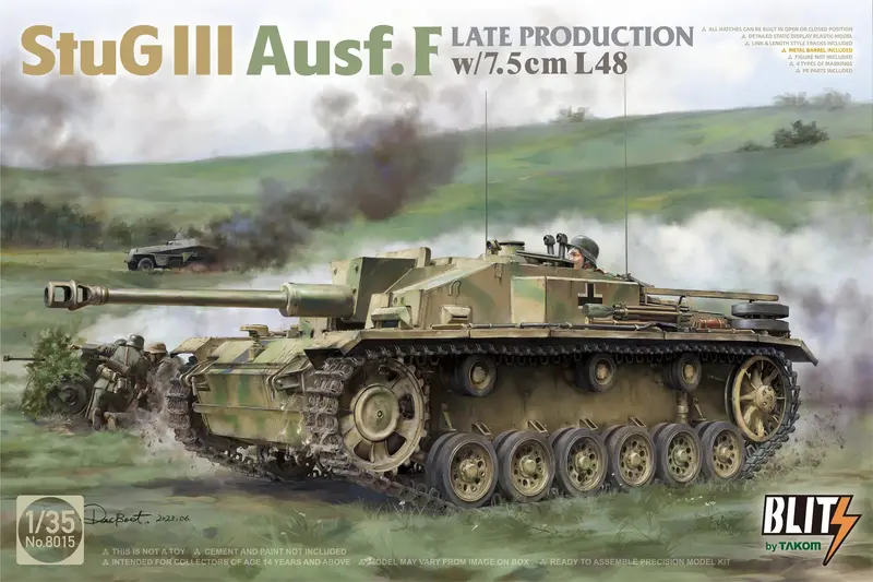 Stug.Iii Ausf F Late With 7.5Cm L48 Gun (1/35 Scale) Plastic Military Model Kit 1