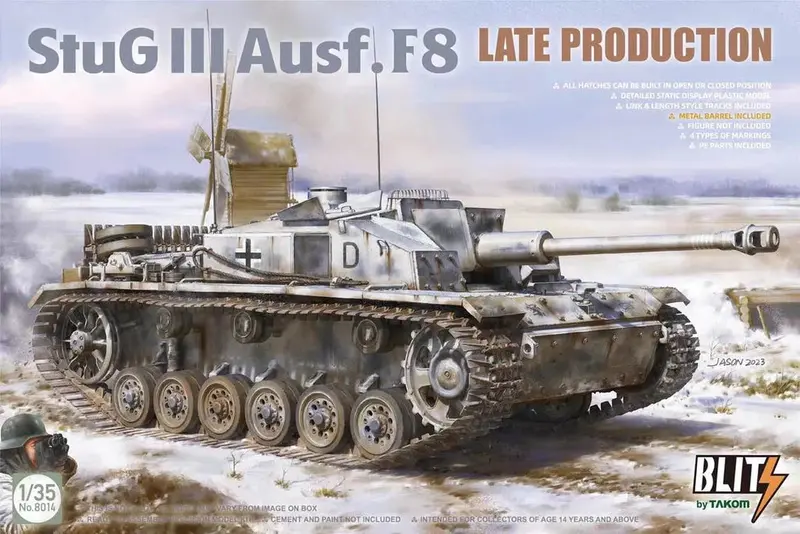 Stug Iii Ausf F8 Late (1/35 Scale) Plastic Military Model Kit 1
