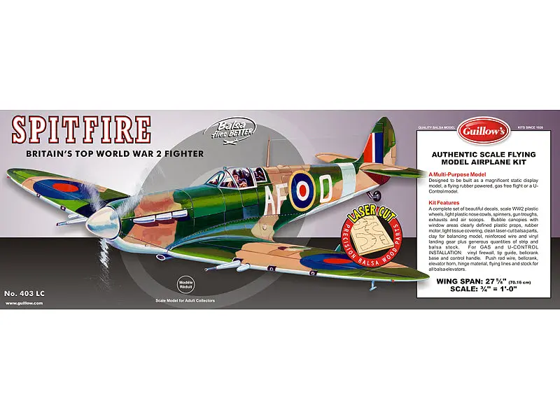Supermarine Spitfire Laser Cut 1