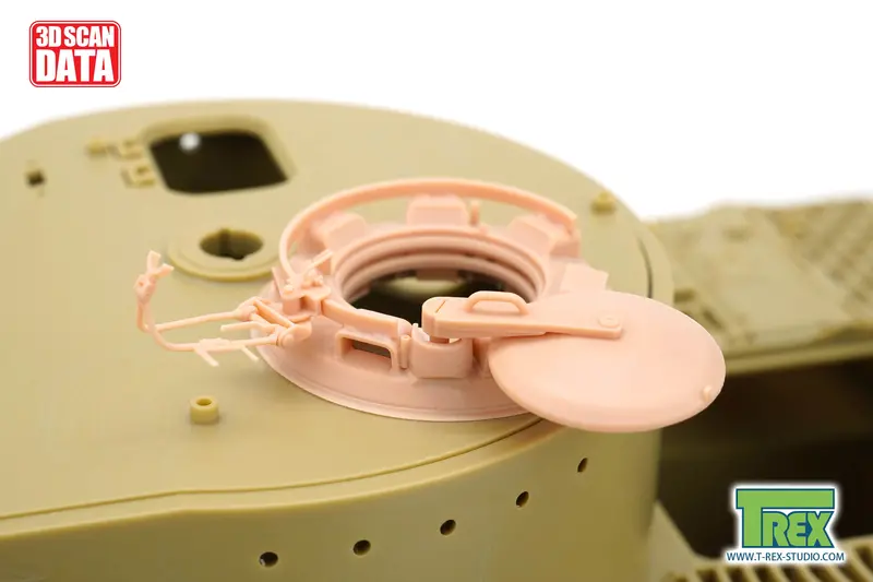 T-Rex - Tiger I Early Cupola (1/35 Scale) Plastic Military Model Kit Accessory 1