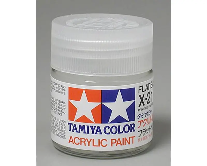Tamiya Color X-21 Flat Base Flat Acrylic Paint 23Ml 1