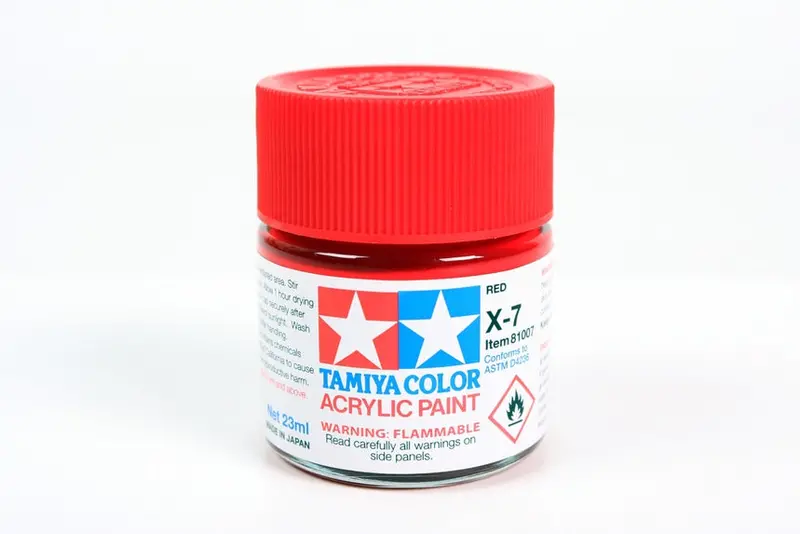 Tamiya Color X-7 Red Gloss Acrylic Paint 23Ml Tam81007 1