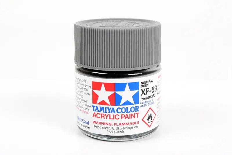 Tamiya Color Xf-53 Neutral Grey Flat Acrylic Paint 23Ml Bottle Tam81353 1